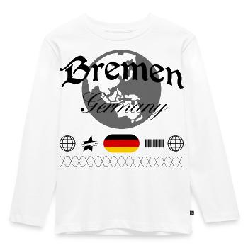 Bremen Germany Streetwear Travel Souvenir - Kids' Premium Longsleeve Shirt - white - Front - AI Model Kid Female (0cm)