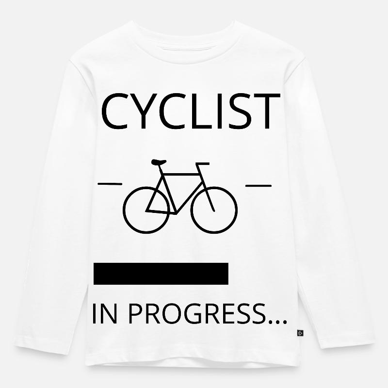 CYCLIST DANS LE PROGRAMME - T-shirt manches longues Premium Enfant - blanc
