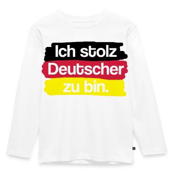 I'm proud to be German. - Kids' Premium Longsleeve Shirt - white - Front - AI Model Kid Female (0cm)