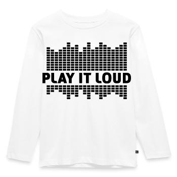 Music Equalizer LED Lights Rhythm Dance Stereo - Kids' Premium Longsleeve Shirt - white - Front - AI Model Kid Female (0cm)