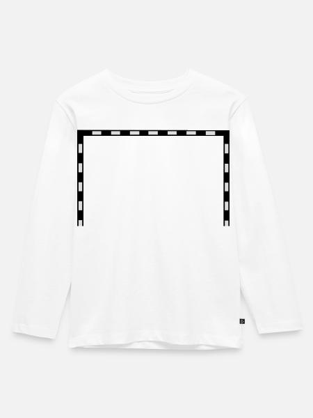 Handball Tor Neu - Kinder Premium Bio Langarmshirt - Weiß