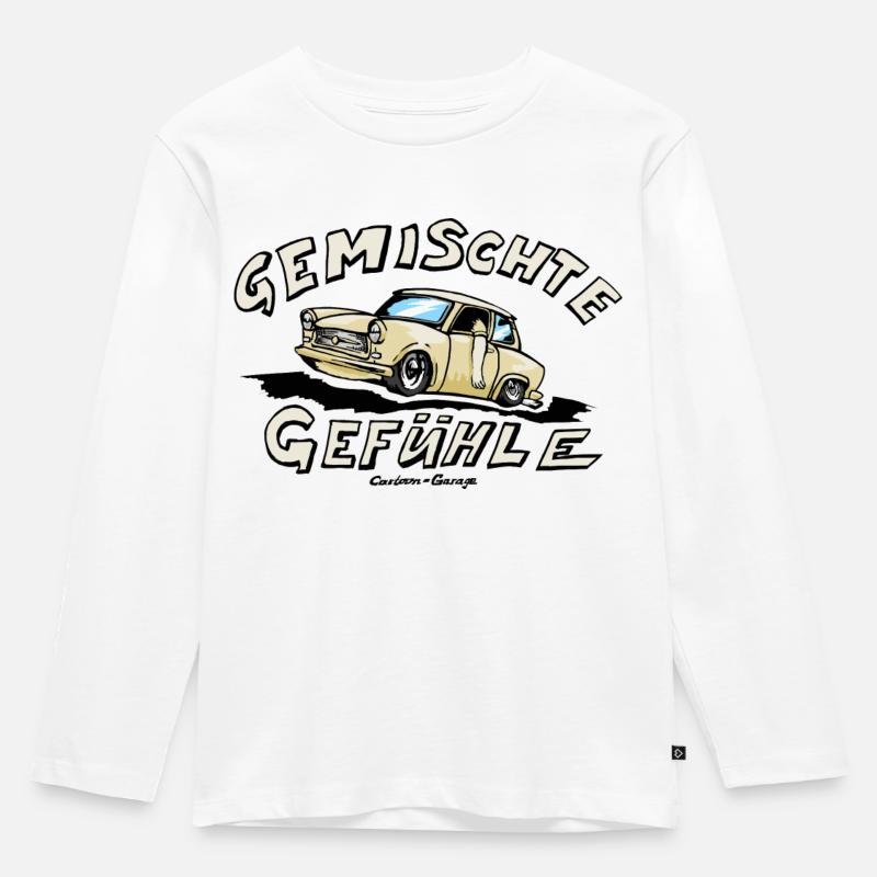 601 Gemisch - Kinder Premium Bio Langarmshirt - Weiß