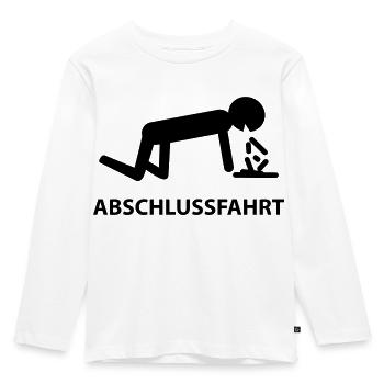 abschlussfahrt - Kinder Premium Bio Langarmshirt - Weiß - Vorne - AI Model Kid Female (0cm)