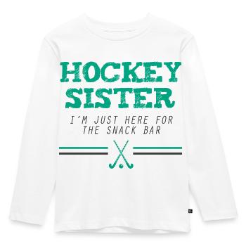 Field hockey Sister Field Hockey Gift Field Hockey Game - Kids' Premium Longsleeve Shirt - white - Front - AI Model Kid Female (0cm)