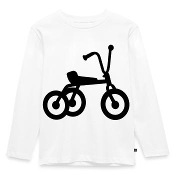 Dreirad Kind - Kinder Premium Bio Langarmshirt - Weiß - Vorne - AI Model Kid Female (0cm)