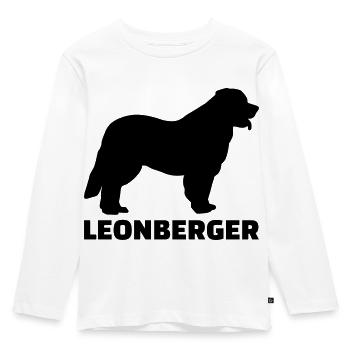 Leonberger - Kinder Premium Bio Langarmshirt - Weiß - Vorne - AI Model Kid Female (0cm)
