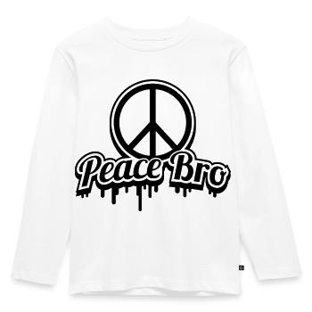 pace_bro_ha1 - Kids' Premium Longsleeve Shirt - white - Front - AI Model Kid Female (0cm)