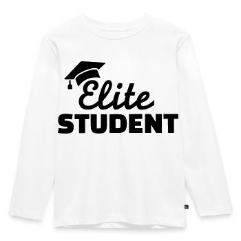 Student - Kinder Premium Bio Langarmshirt - Weiß - Vorne - AI Model Kid Female (0cm)