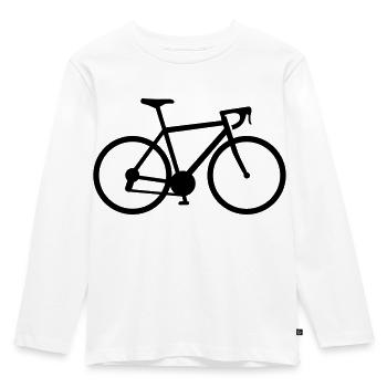 Bike - Kids' Premium Longsleeve Shirt - white - Front - AI Model Kid Female (0cm)