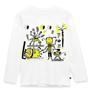 Universe - Kids' Premium Longsleeve Shirt - white - Front - AI Model Kid Female (0cm)