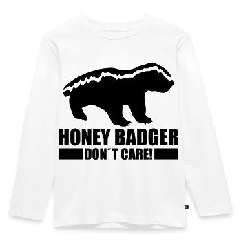 honey_badger_dont_care_rp1 - T-shirt manches longues Premium Enfant - blanc - Devant - AI Model Kid Female (0cm)