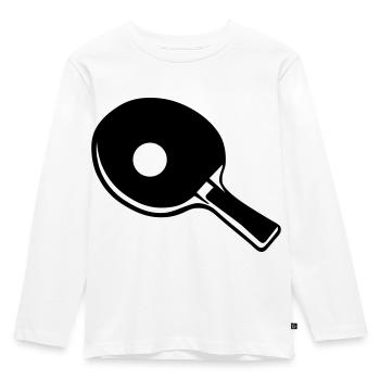 Ping Pong - Kids' Premium Longsleeve Shirt - white - Front - AI Model Kid Female (0cm)