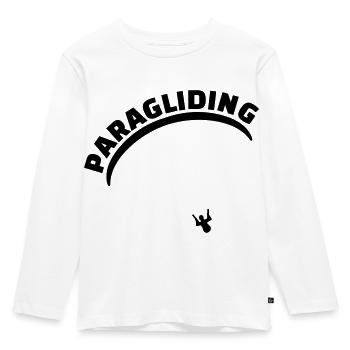 Paragliding - Kinder Premium Bio Langarmshirt - Weiß - Vorne - AI Model Kid Female (0cm)
