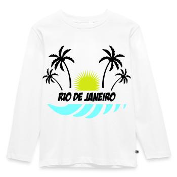 Rio de Janeiro - Kids' Premium Longsleeve Shirt - white - Front - AI Model Kid Female (0cm)