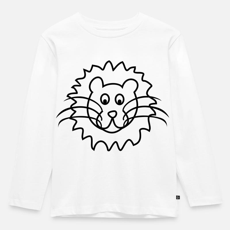 loewe 1farb - Kinder Premium Bio Langarmshirt - Weiß