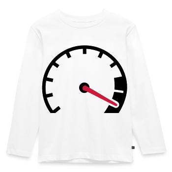 Tacho - Kinder Premium Bio Langarmshirt - Weiß - Vorne - AI Model Kid Female (0cm)