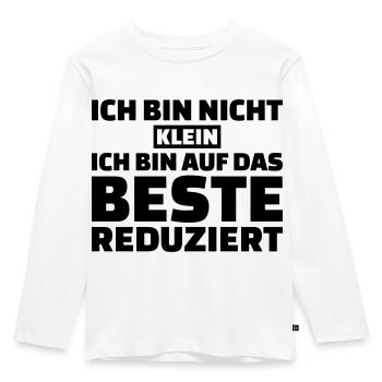 Klein - Kinder Premium Bio Langarmshirt - Weiß - Vorne - AI Model Kid Female (0cm)