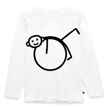 Gymnastik - Physiotherapie - Kinder Premium Bio Langarmshirt - Weiß - Vorne - AI Model Kid Female (0cm)