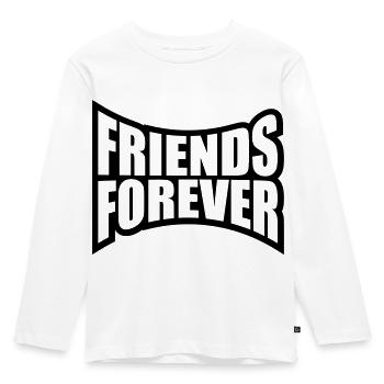 friends forever love party infinity team crew fr - Kids' Premium Longsleeve Shirt - white - Front - AI Model Kid Female (0cm)