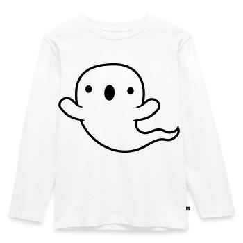 Haunting little ghost - Kids' Premium Longsleeve Shirt - white - Front - AI Model Kid Female (0cm)