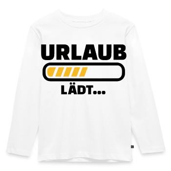 Urlaub - Kinder Premium Bio Langarmshirt - Weiß - Vorne - AI Model Kid Female (0cm)