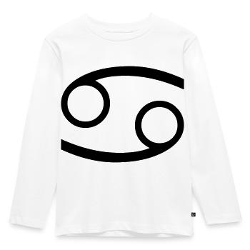 Krebs - Kinder Premium Bio Langarmshirt - Weiß - Vorne - AI Model Kid Female (0cm)