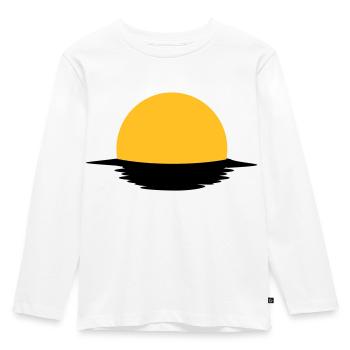 Sonne - Kinder Premium Bio Langarmshirt - Weiß - Vorne - AI Model Kid Female (0cm)