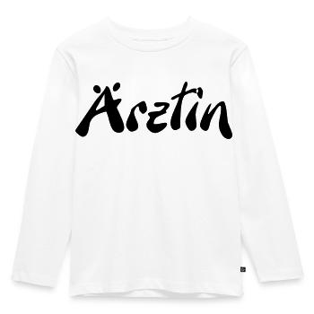 Ärztin - Kinder Premium Bio Langarmshirt - Weiß - Vorne - AI Model Kid Female (0cm)