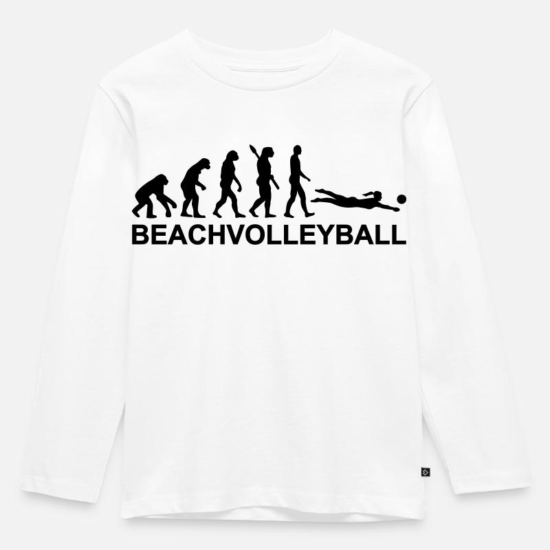 Évolution Beach volley - T-shirt manches longues Premium Enfant - blanc