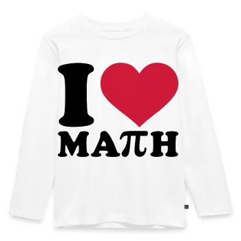 Mathe - Kinder Premium Bio Langarmshirt - Weiß - Vorne - AI Model Kid Female (0cm)