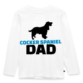Cocker Spaniel - Kinder Premium Bio Langarmshirt - Weiß - Vorne - AI Model Kid Female (0cm)