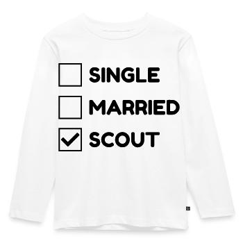 scout / scouting / scoutisme / guide - T-shirt manches longues Premium Enfant - blanc - Devant - AI Model Kid Female (0cm)