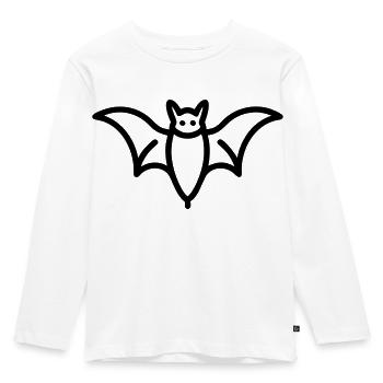Contour de chauve-souris mystique pour Halloween - T-shirt manches longues Premium Enfant - blanc - Devant - AI Model Kid Female (0cm)