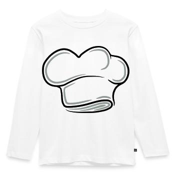 Conception de tatouage pour le chapeau du Chef exé - T-shirt manches longues Premium Enfant - blanc - Devant - AI Model Kid Female (0cm)