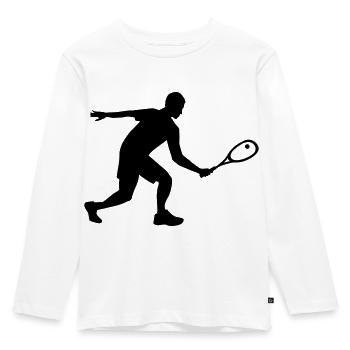 Squash - Kinder Premium Bio Langarmshirt - Weiß - Vorne - AI Model Kid Female (0cm)