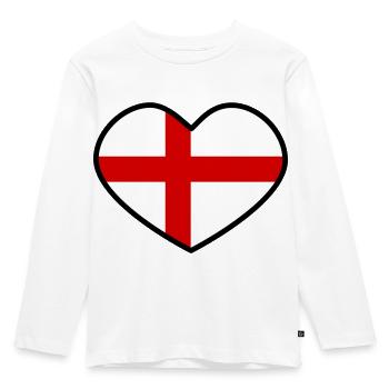 Angleterre - T-shirt manches longues Premium Enfant - blanc - Devant - AI Model Kid Female (0cm)