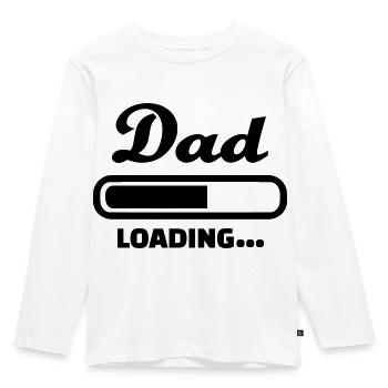 Dad Loading - T-shirt manches longues Premium Enfant - blanc - Devant - AI Model Kid Female (0cm)