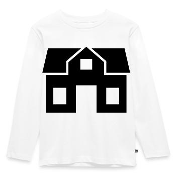 Haus - Kinder Premium Bio Langarmshirt - Weiß - Vorne - AI Model Kid Female (0cm)