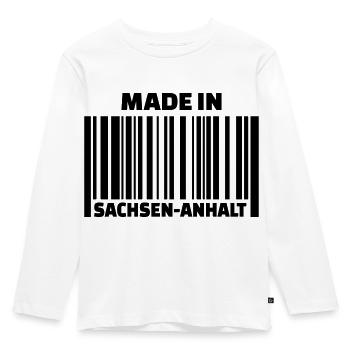 Sachsen Anhalt - Kinder Premium Bio Langarmshirt - Weiß - Vorne - AI Model Kid Female (0cm)