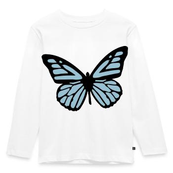 butterfly - papillon - T-shirt manches longues Premium Enfant - blanc - Devant - AI Model Kid Female (0cm)