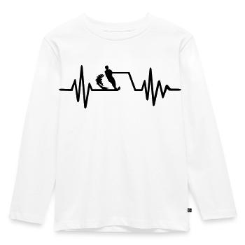 Water ski - Kids' Premium Longsleeve Shirt - white - Front - AI Model Kid Female (0cm)