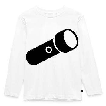 Flashlight - Kids' Premium Longsleeve Shirt - white - Front - AI Model Kid Female (0cm)