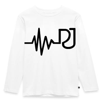 DJ - Kinder Premium Bio Langarmshirt - Weiß - Vorne - AI Model Kid Female (0cm)