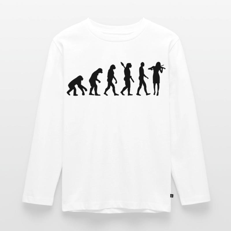 Evolution Violin Fiddle Kids' Premium Longsleeve Shirt