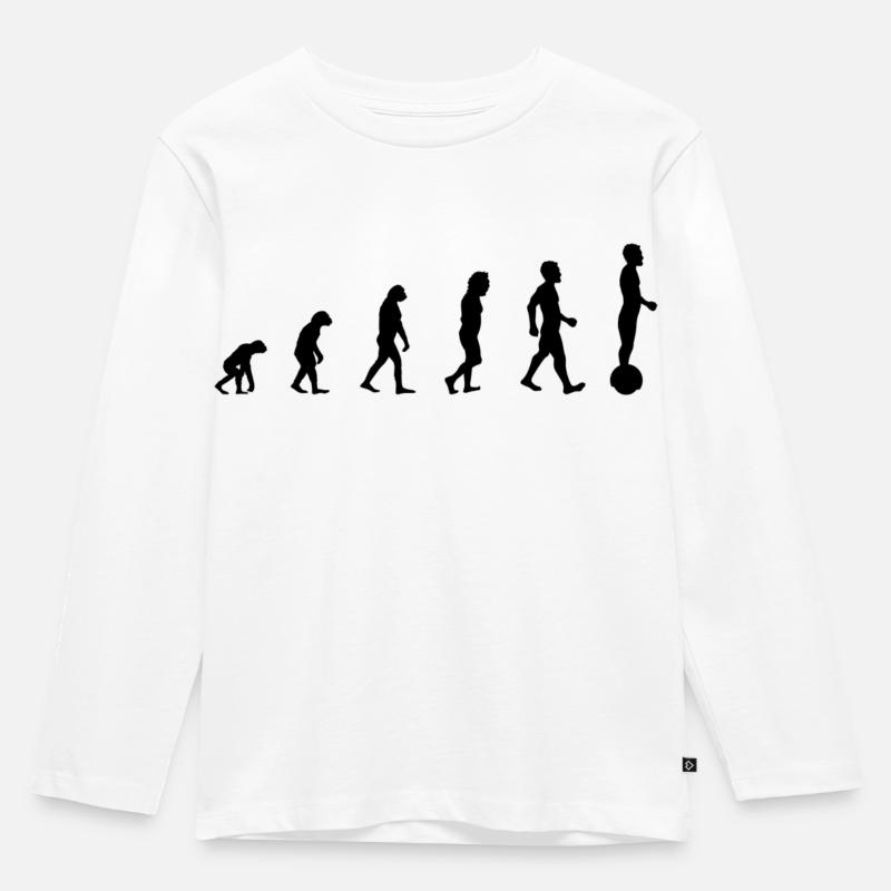 Gyroroue évolution - T-shirt manches longues Premium Enfant - blanc