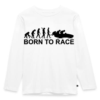 Bob - Kinder Premium Bio Langarmshirt - Weiß - Vorne - AI Model Kid Female (0cm)