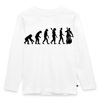 Kontrabass - Kinder Premium Bio Langarmshirt - Weiß - Vorne - AI Model Kid Female (0cm)
