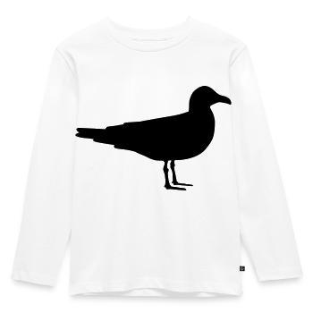 Seagull - Kids' Premium Longsleeve Shirt - white - Front - AI Model Kid Female (0cm)