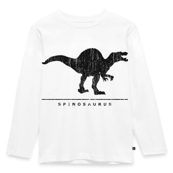 Dinosaurier: Spinosaurus (in die Jahre gekommen) - T-shirt manches longues Premium Enfant - blanc - Devant - AI Model Kid Female (0cm)
