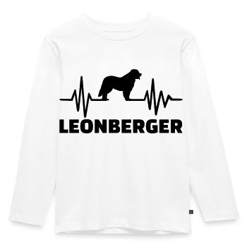Leonberger - Kinder Premium Bio Langarmshirt - Weiß - Vorne - AI Model Kid Female (0cm)